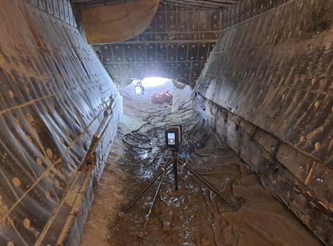 Escaneo 3D en el interior de un molino o tambor con revestimientos